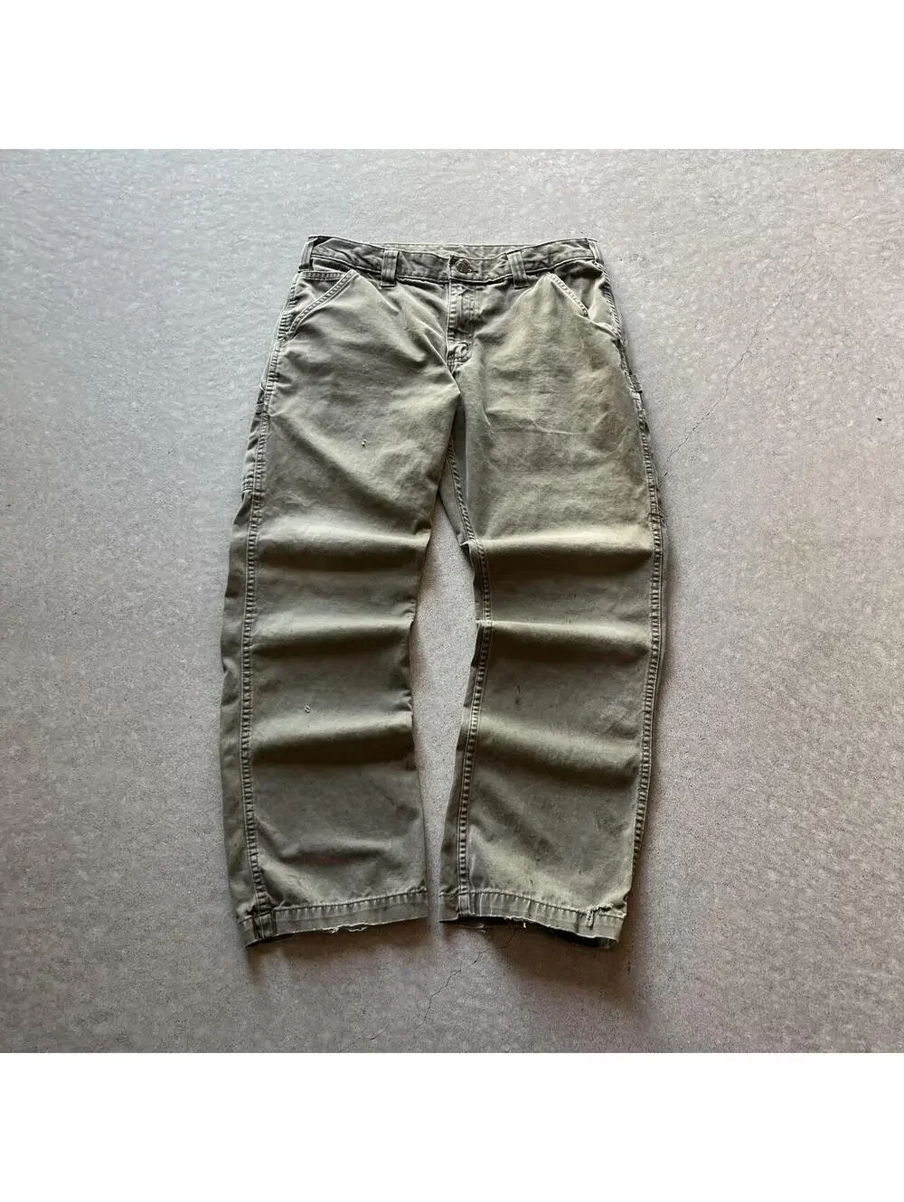 Vintage Y2K Green Carhartt Carpenter Pants